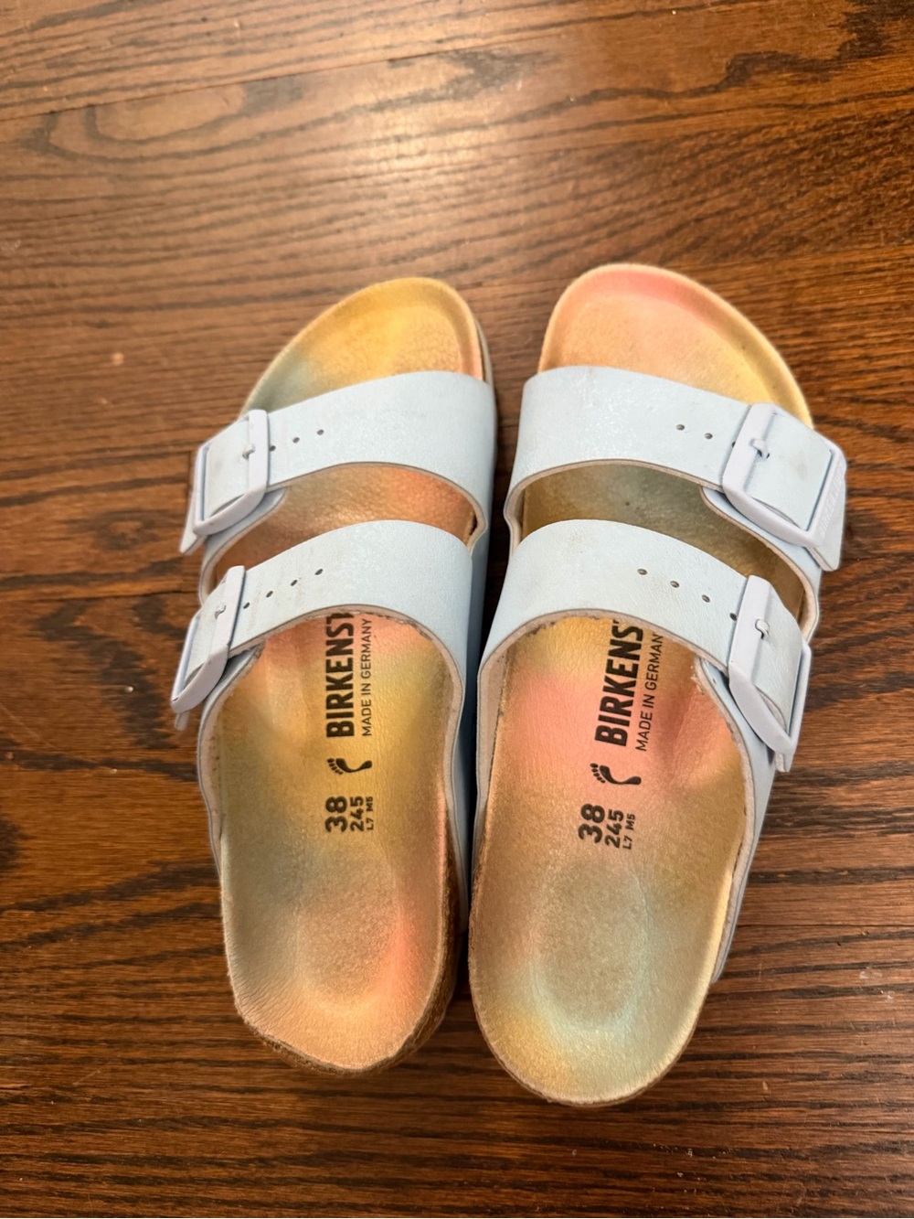 Birkenstock women’s baby blue size 38 w7 - Picture 2 of 7